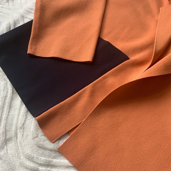 COS Orange Knitted Jacket with Pocket - Picture 2 of 5